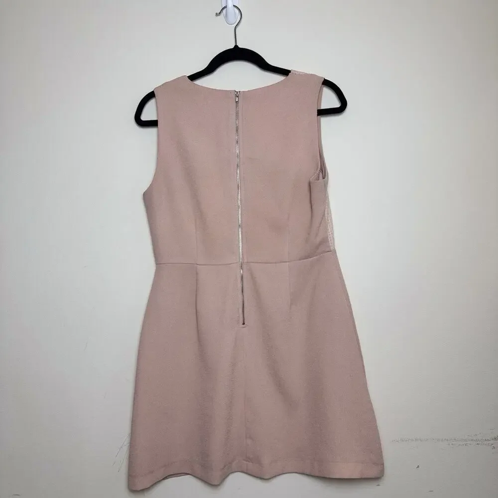 Anthropologie Elodie‎ Women's Fit and Flare Dress Peach Size L